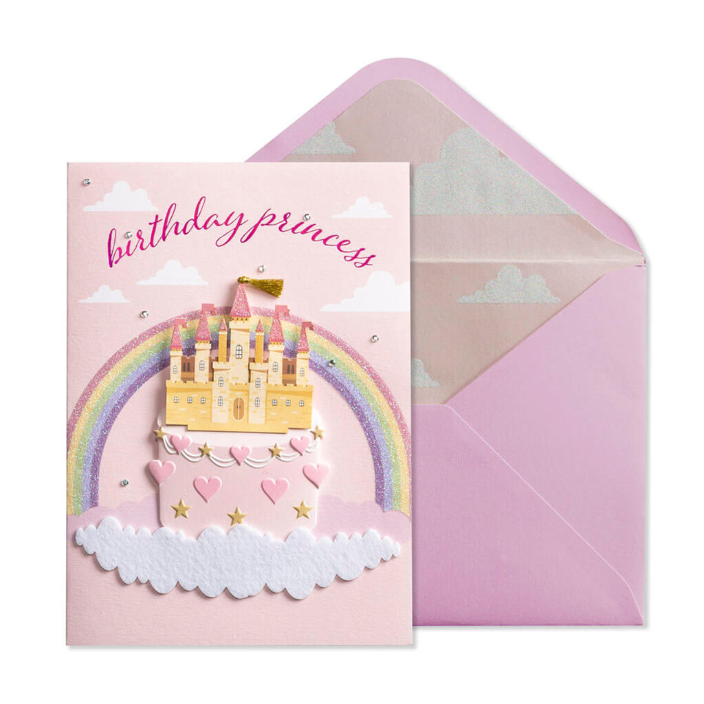 Birthday Card Princess Cake