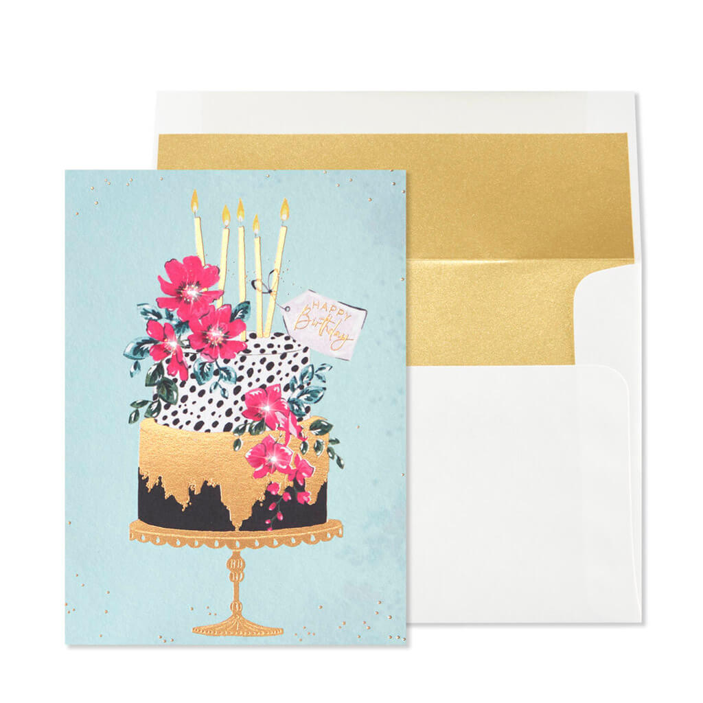 Birthday Card Elegant Cake