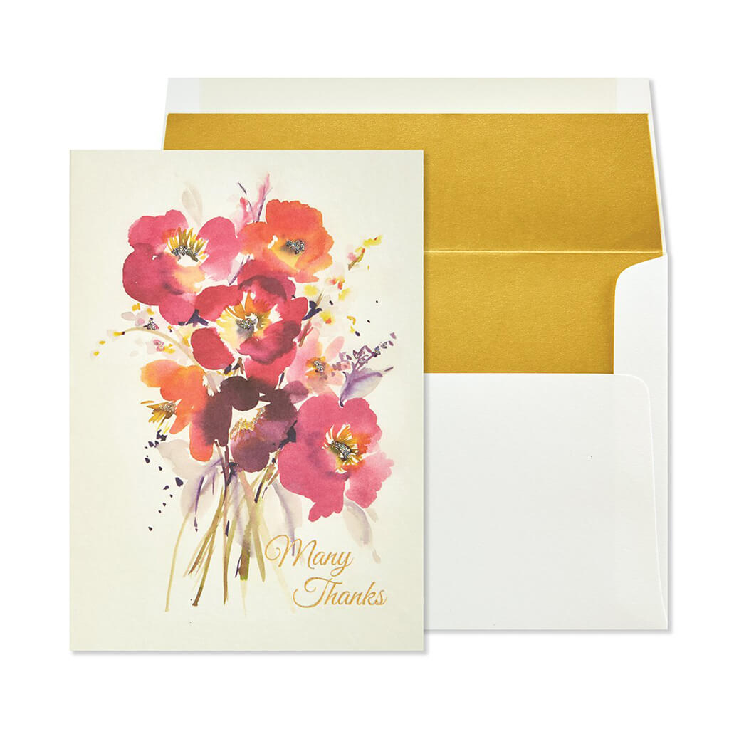 Thank You Card Fine Art Floral