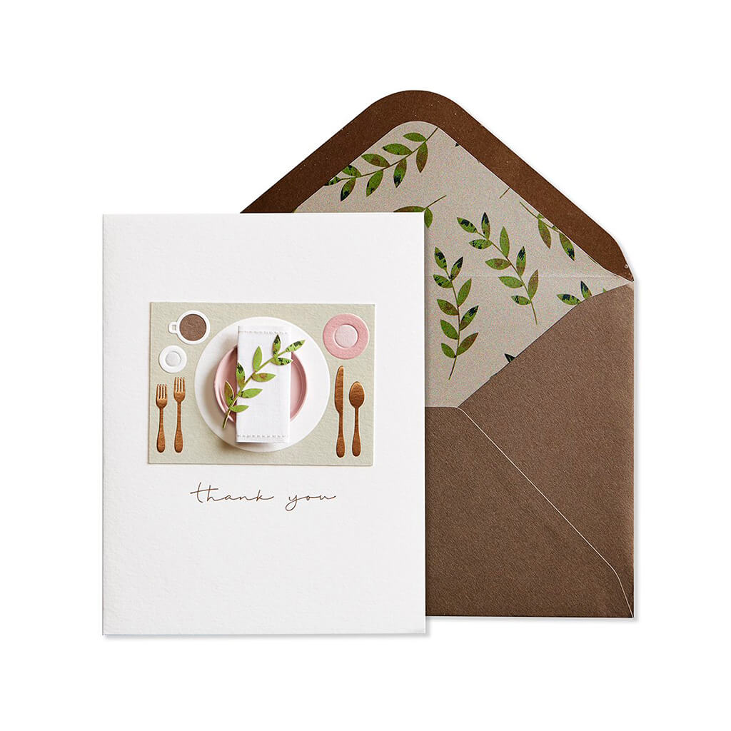 Thank You Card Table Setting