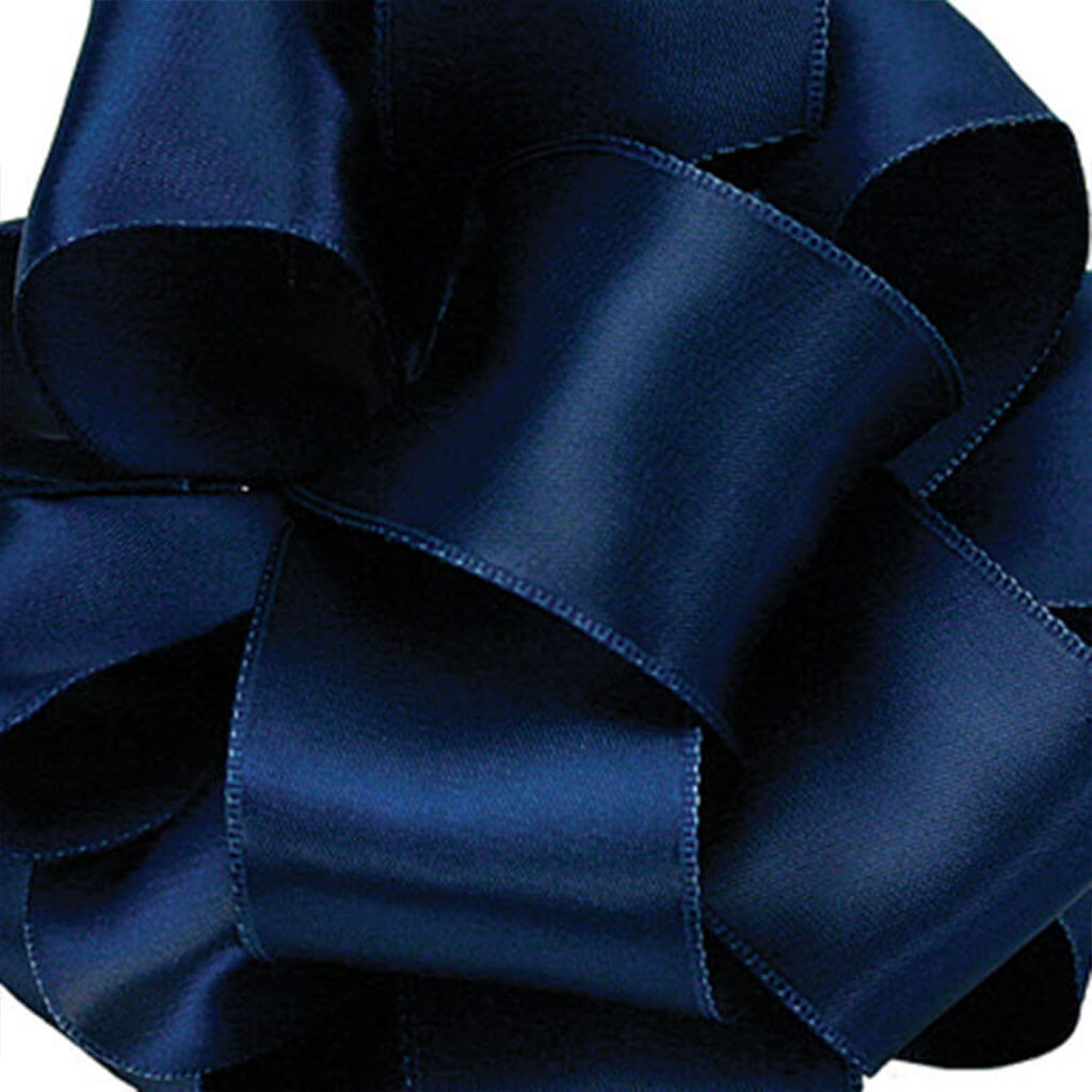 Contessa, Wired Edge Light Navy #9,1.5in, Sold Per Yard