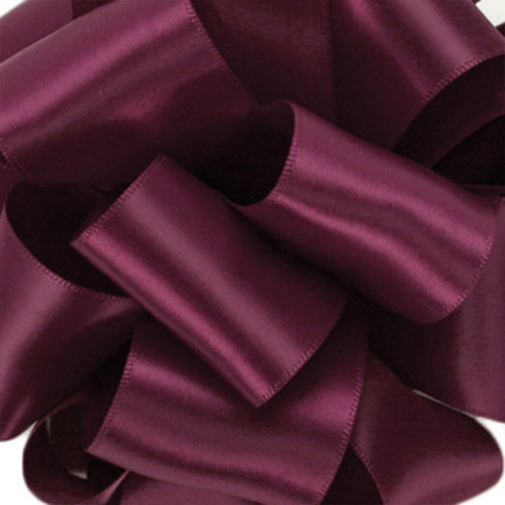 Double Face Satin Wine #3, 5/8 in , Sold Per Yard