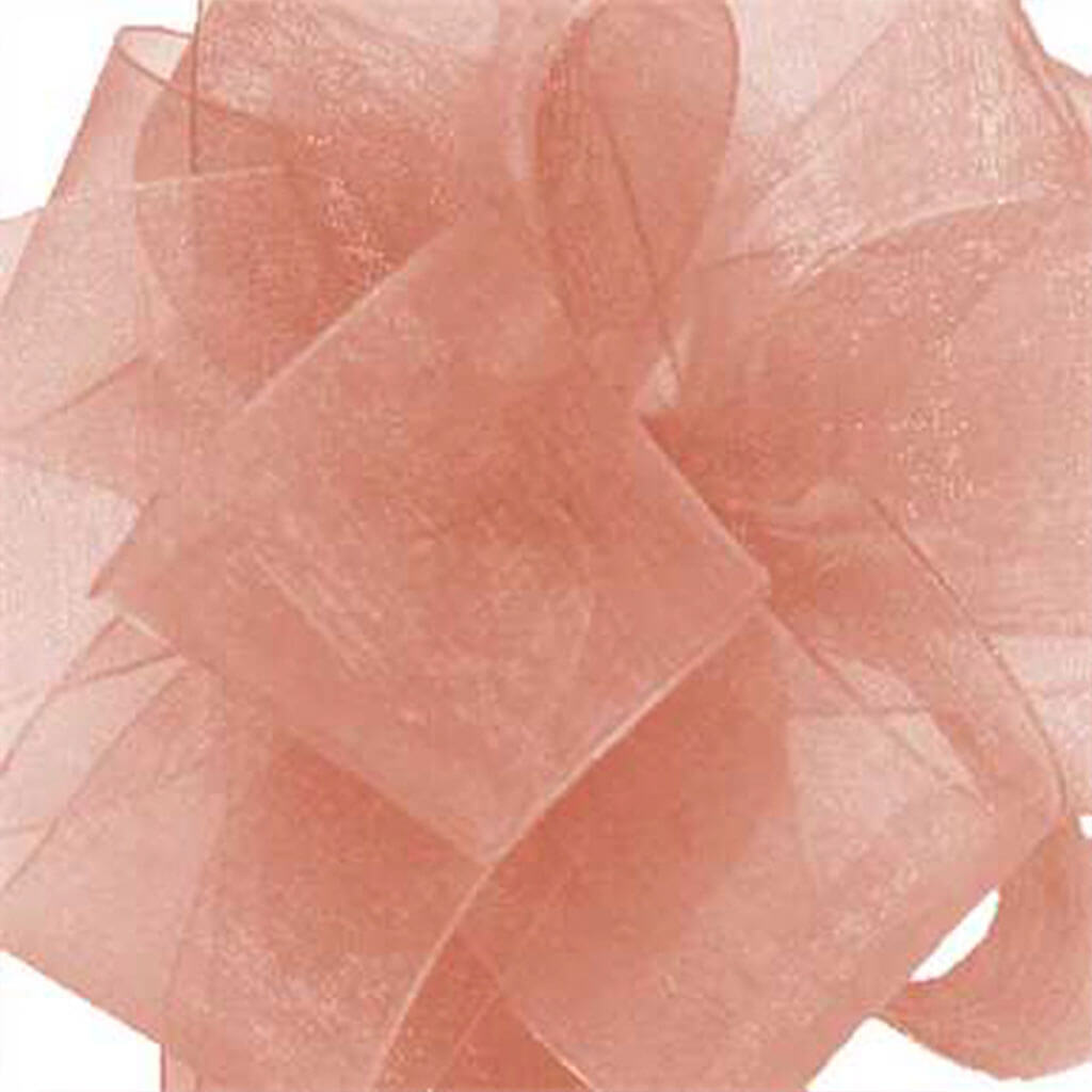 Simply Sheer Asiana New Coral #9, 1.5in , Sold Per Yard