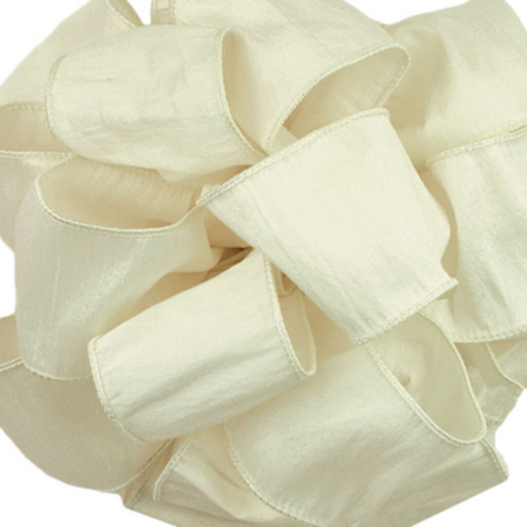 Anisha, Wired Edge Ivory #40, 2.5in