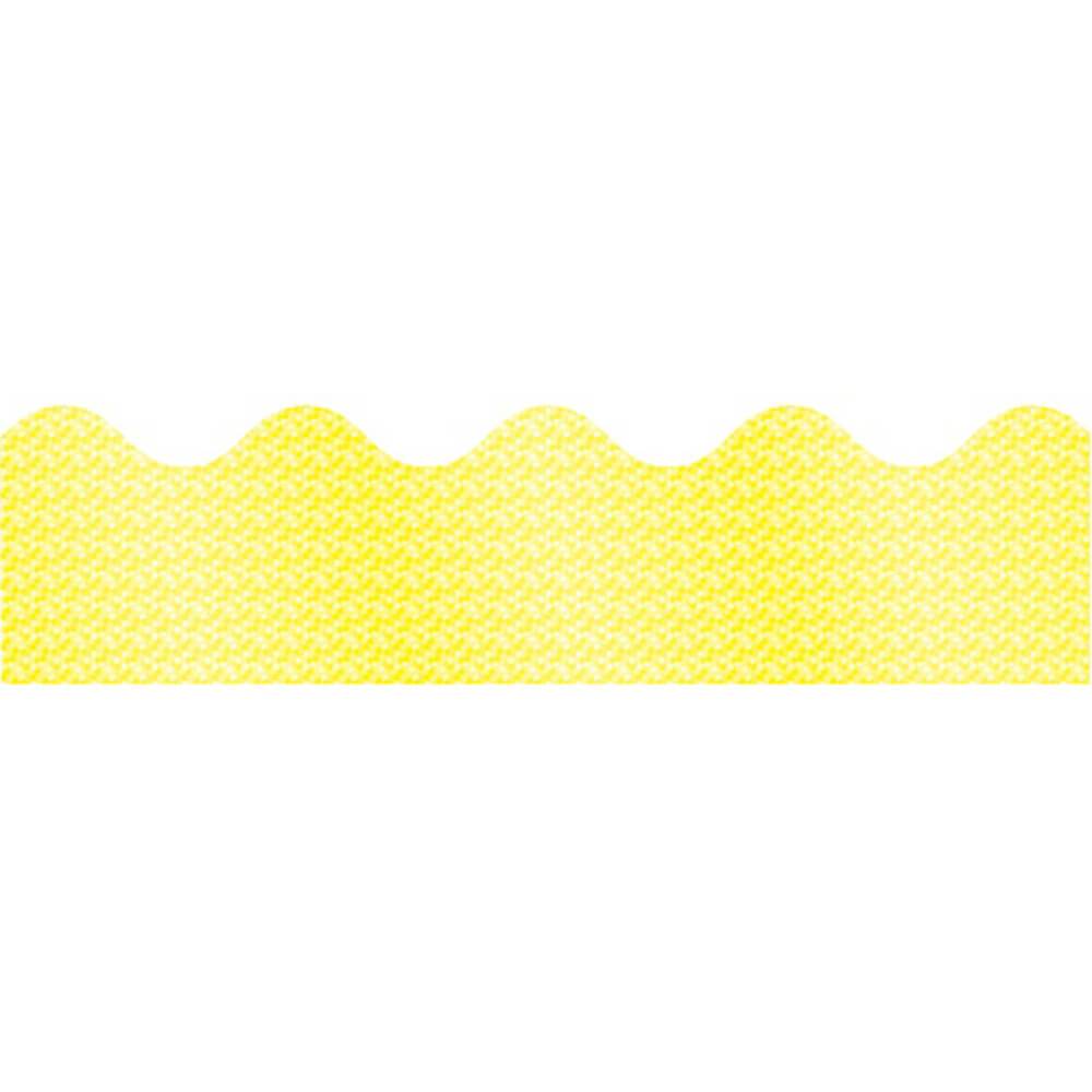 Yellow Sparkle Scalloped Borders 