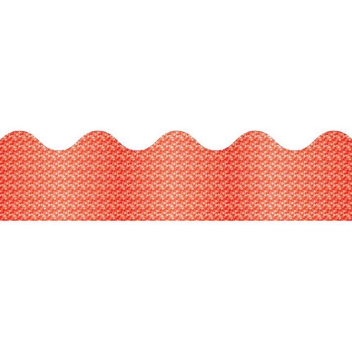 Red Sparkle Scalloped Borders 