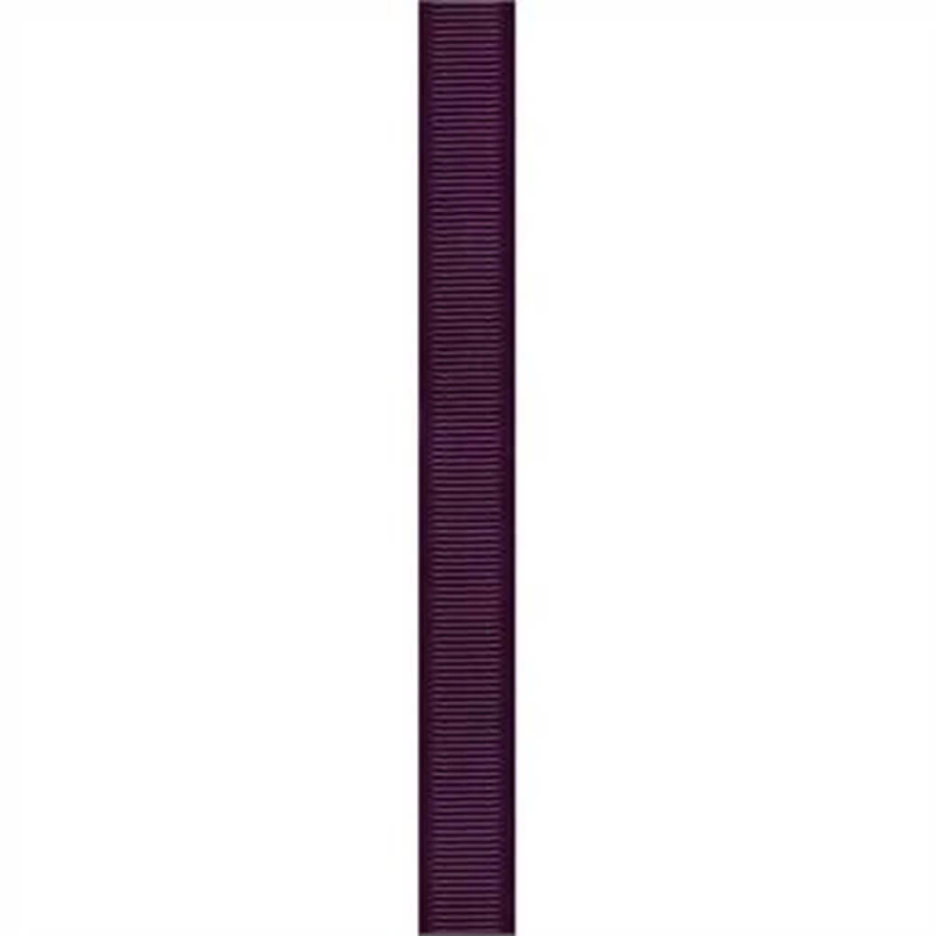 Satin Grosgrain Eggplant #3, 5/8in