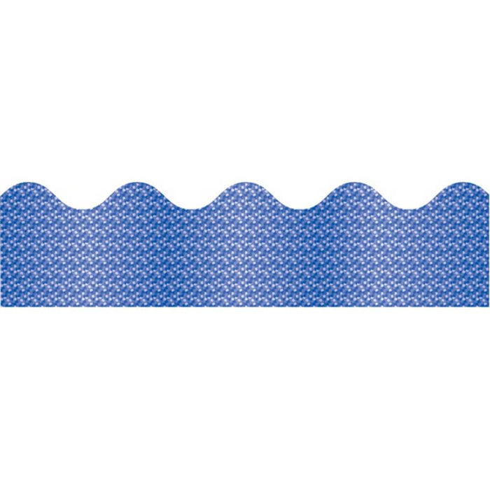 Blue Sparkle Scalloped Borders 