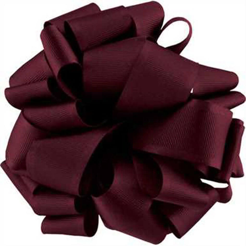 Satin Grosgrain Burgundy #3, 5/8 in, Sold Per Yard