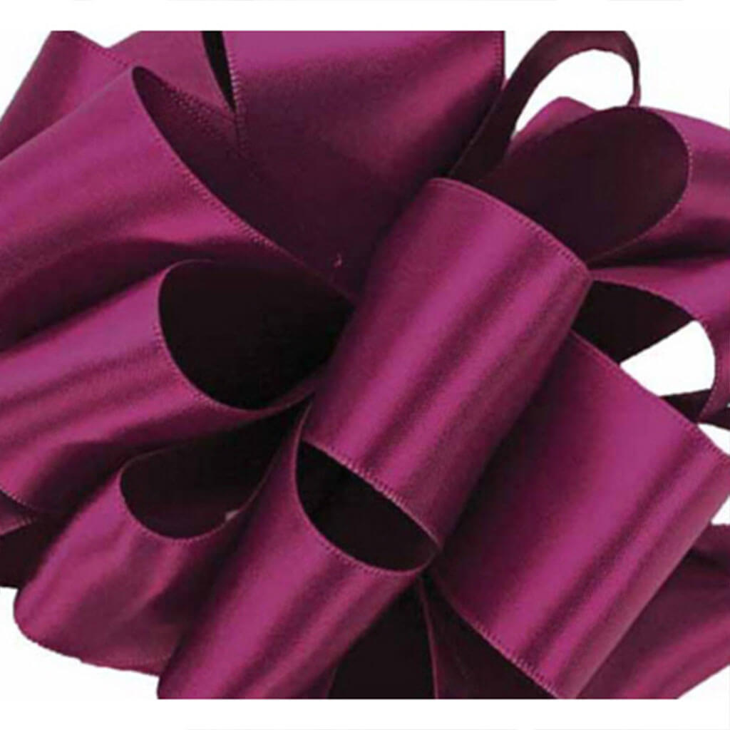 Double Face Satin Purple wine #9, 1.5in , Sold Per Yard