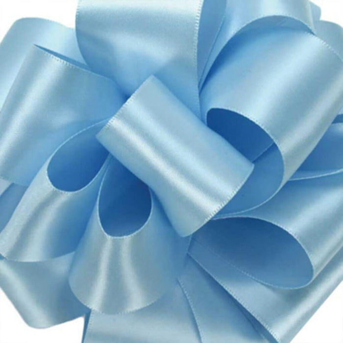 Double Face Satin Light Blue #9, 1.5in , Sold Per Yard