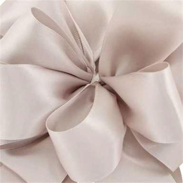 Double Face Satin Oyster #3, 5/8 in , Sold Per Yard