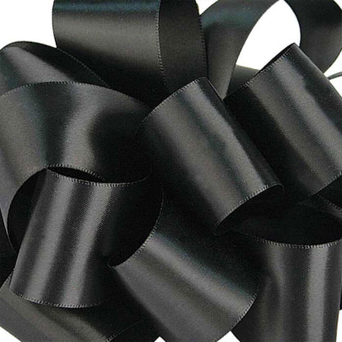 Double Face Satin Black #3, 5/8in