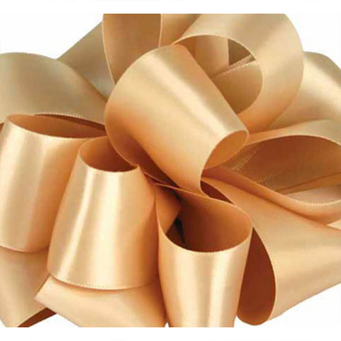 Double Face Satin Oatmeal #3, 5/8in