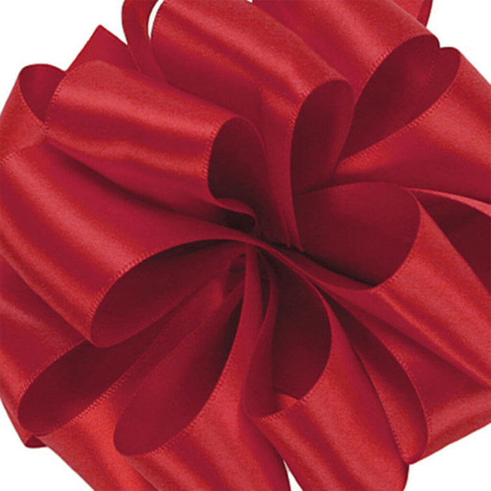 Double Face Satin Red #9, 1.5in , Sold Per Yard