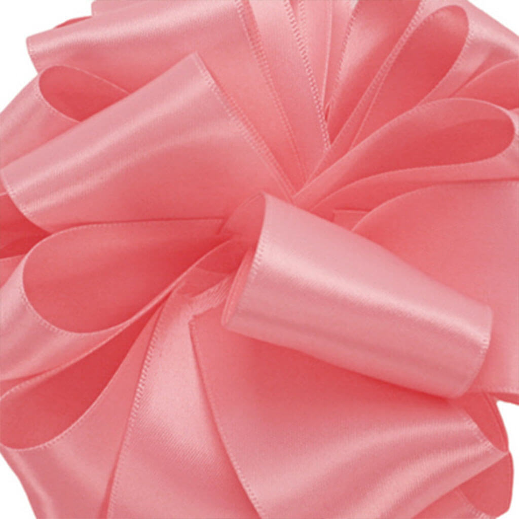 Double Face Satin Pink #3, 5/8 in , Sold Per Yard