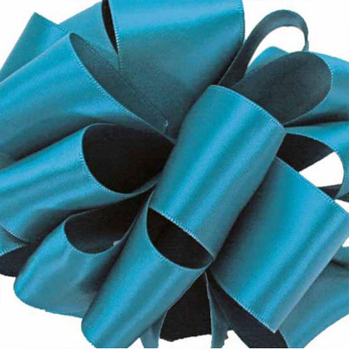 Double Face Satin Deep Teal #3, 5/8 in , Sold Per Yard