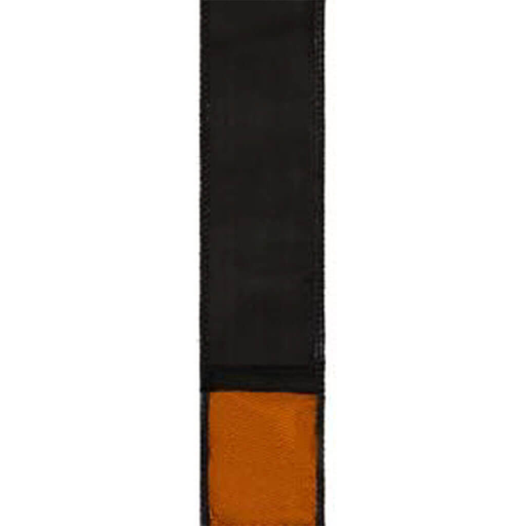 Duad, Wired Edge Black/Orange #9, 1.5in, Sold Per Yard