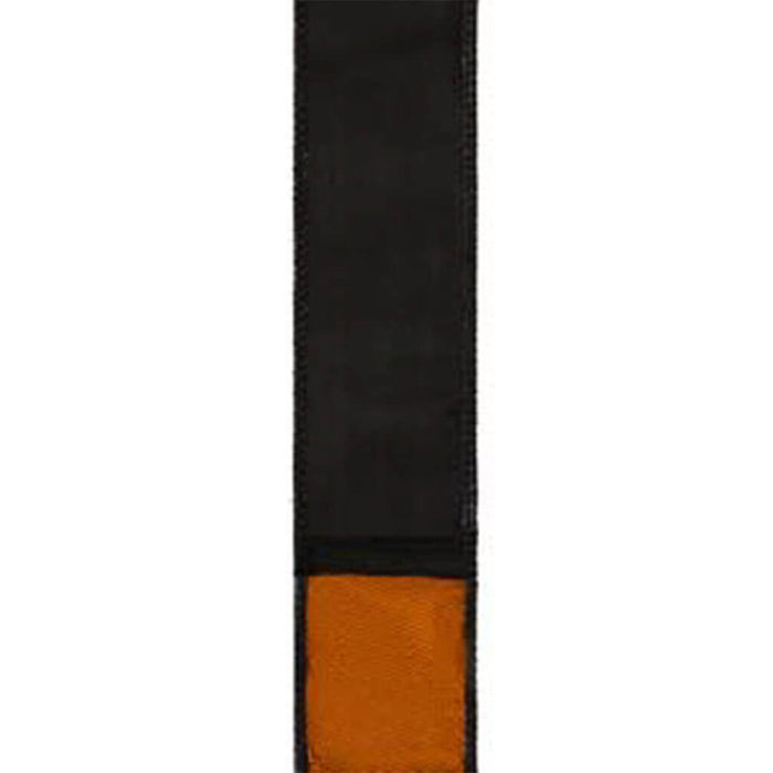 Duad, Wired Edge Black/Orange #9, 1.5in, Sold Per Yard
