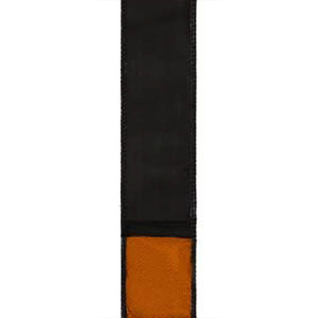 Duad, Wired Edge Black/Orange #40, 2.5in, Sold Per Yard