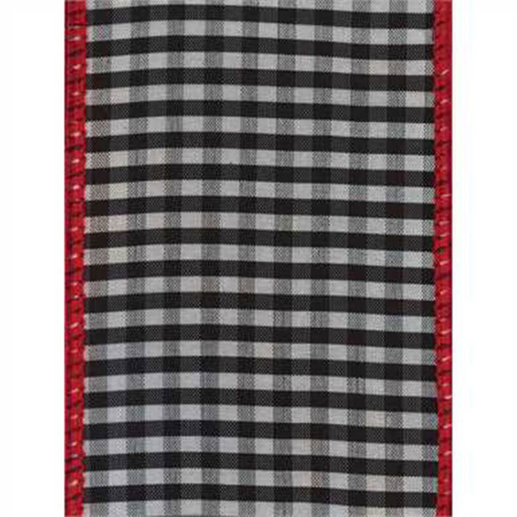 Zinger, Wired Edge Black/White #40, 2.5in, Sold Per Yard