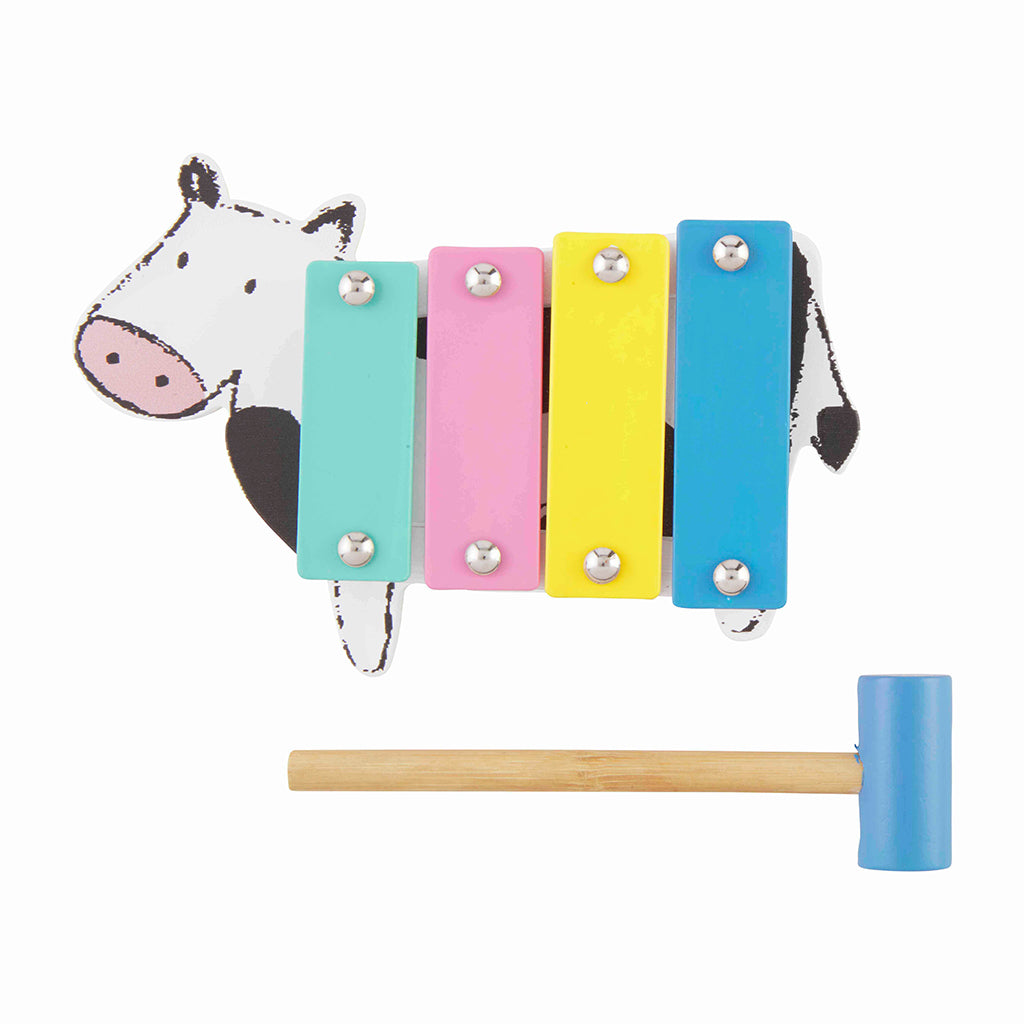 Cow Farm Wood Xylophone Toy