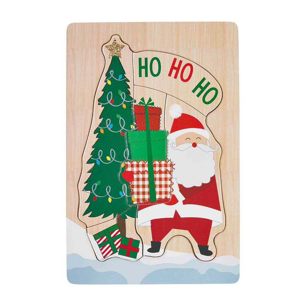 Ho Ho Ho Christmas Wood Puzzle