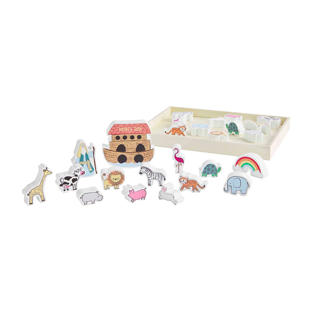 Noah&#39;s Ark Wood Play Set