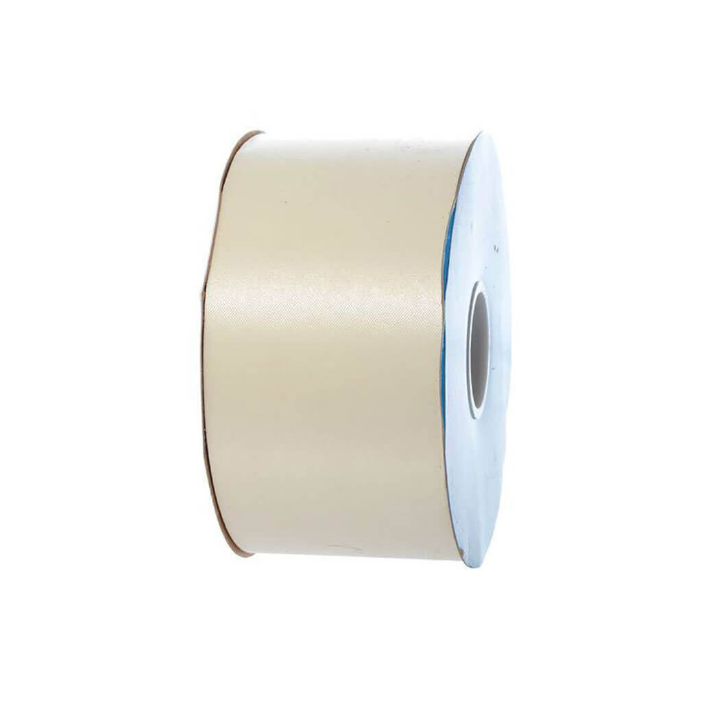 Flora Satin Ribbon #40 2-3/4in Ivory