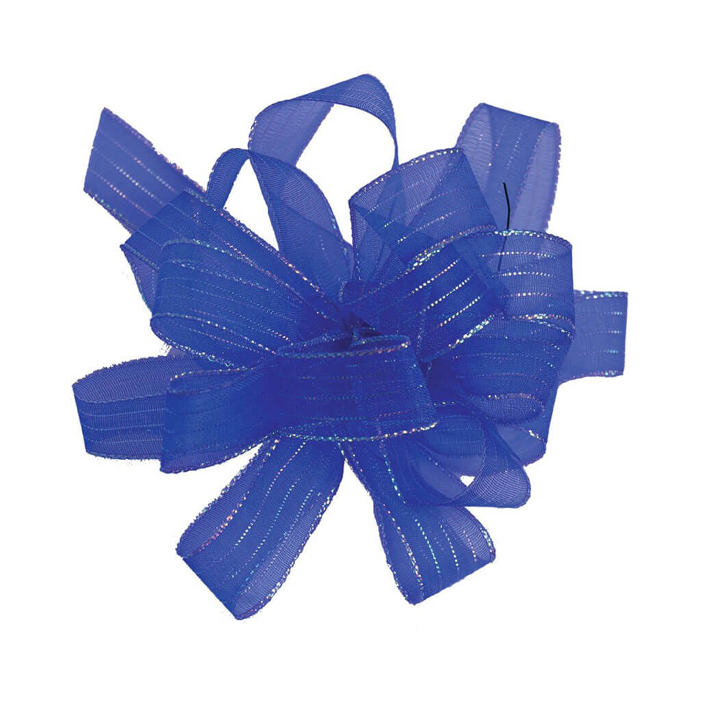 Striped Chiffon #3 5/8in Royal