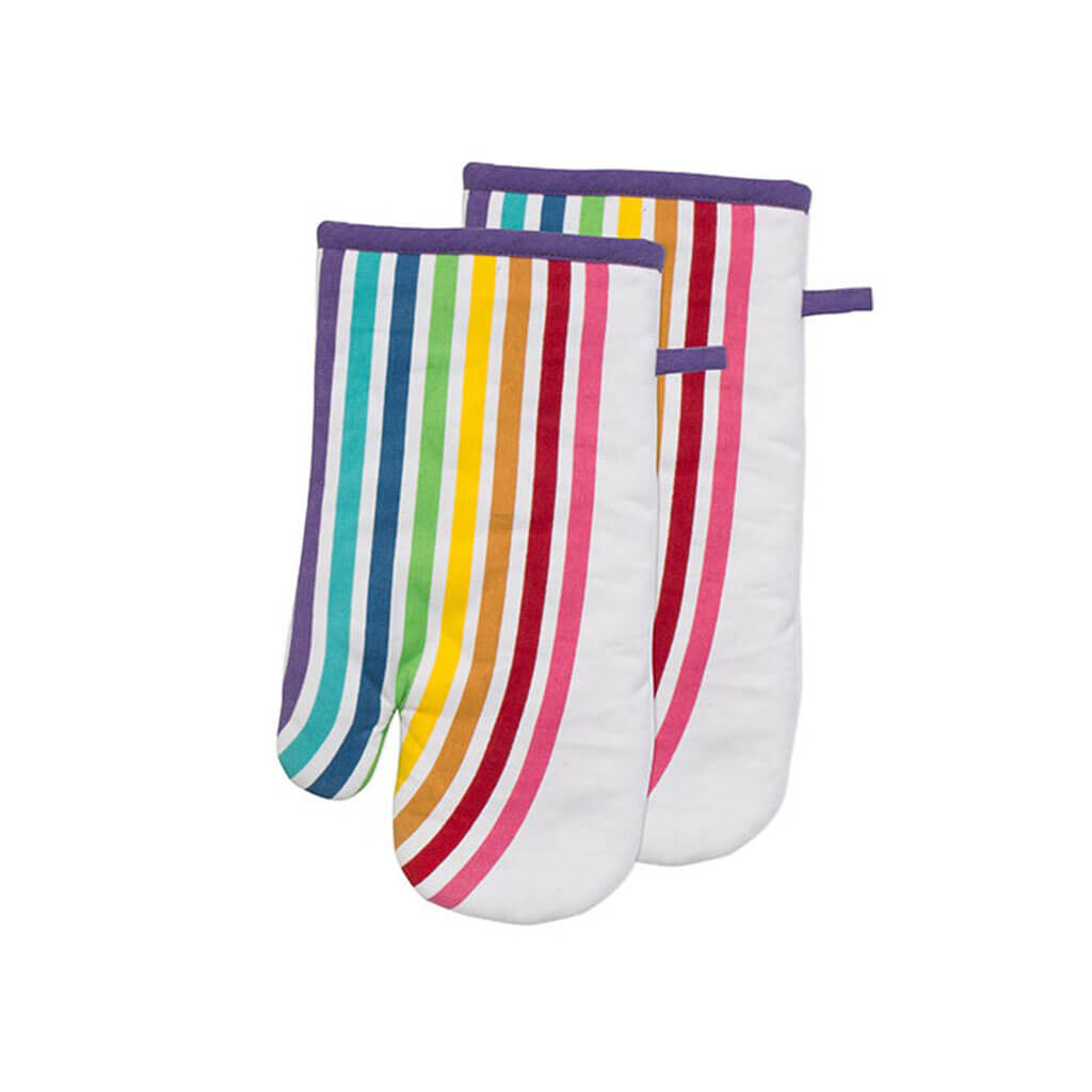 Rainbow Oven Mitt Set of 2, Multi