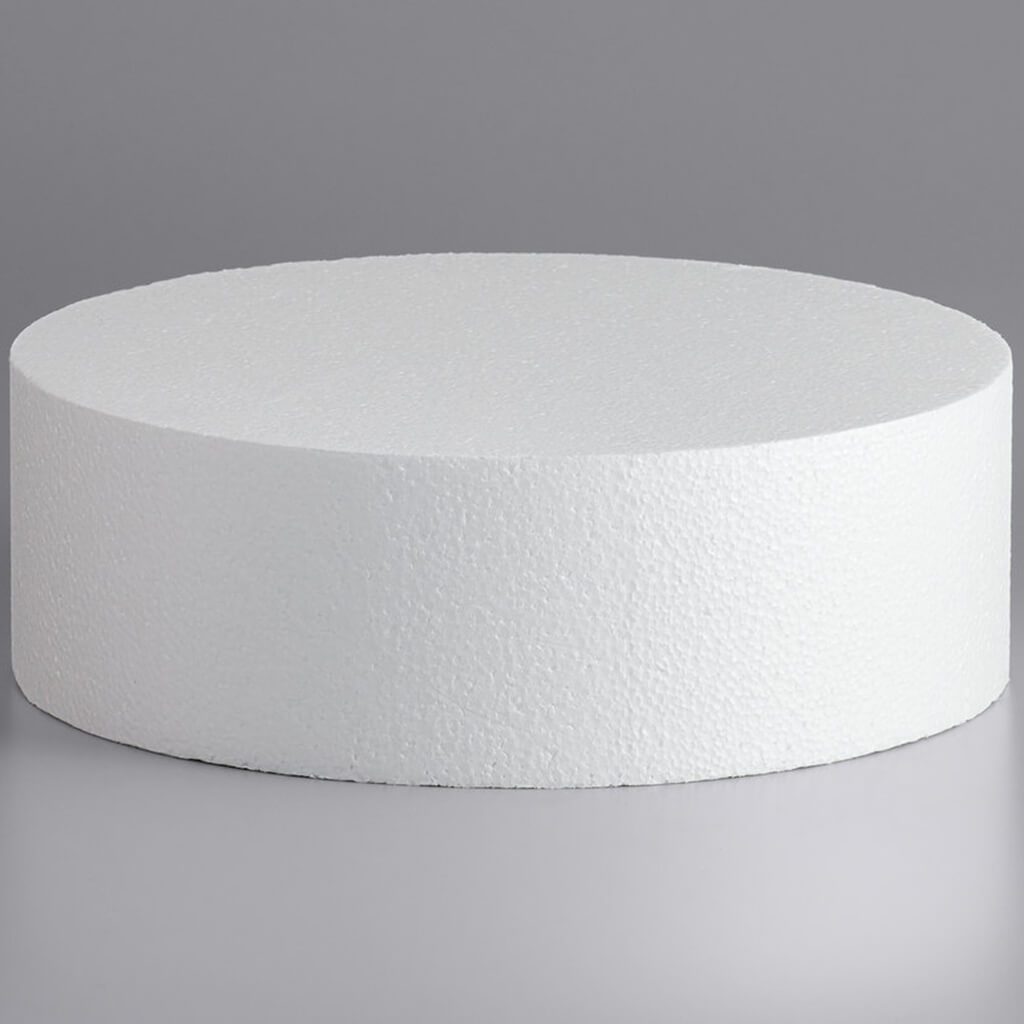 Styrofoam Cake Form 3x6in