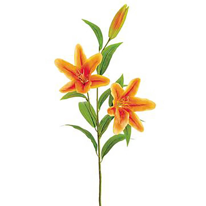 Lily Spray 43in Orange