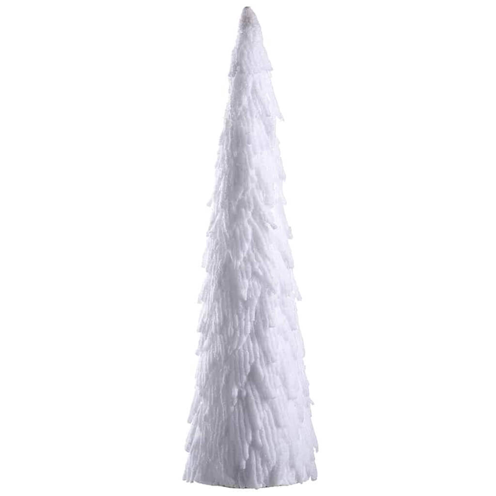 Snowed Cone Topiary White 24in