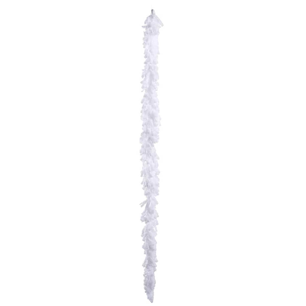 Glittered Icicle Ornament White 28in