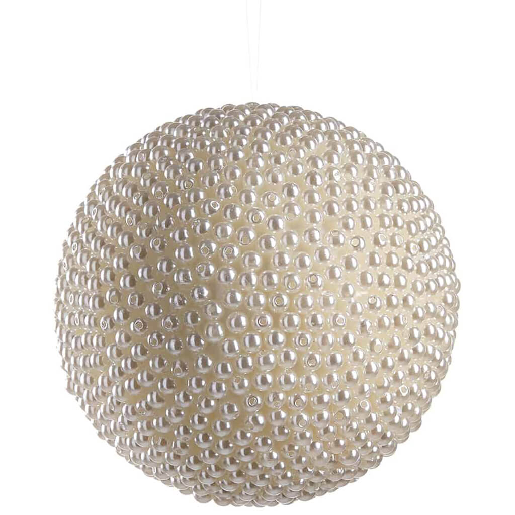 Pearl Ball Ornament Pearl 4in