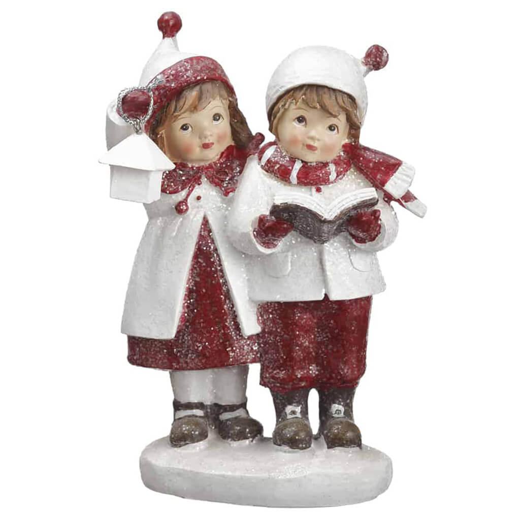 Holiday Boy and Girl Red White 6.5in