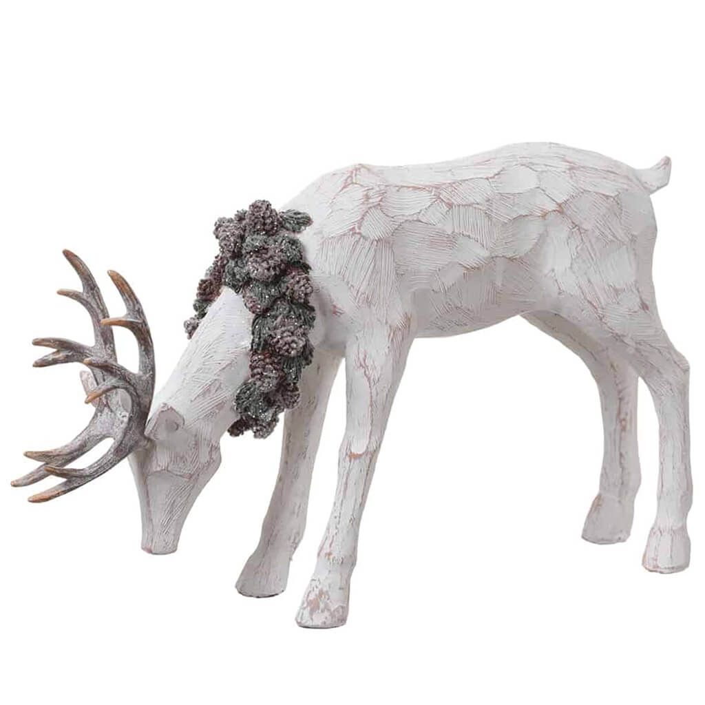 Reindeer White Brown 8in