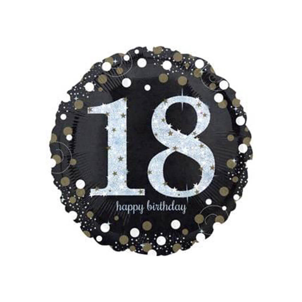 Sparkling Birthday Holographic Foil Balloon, 18in