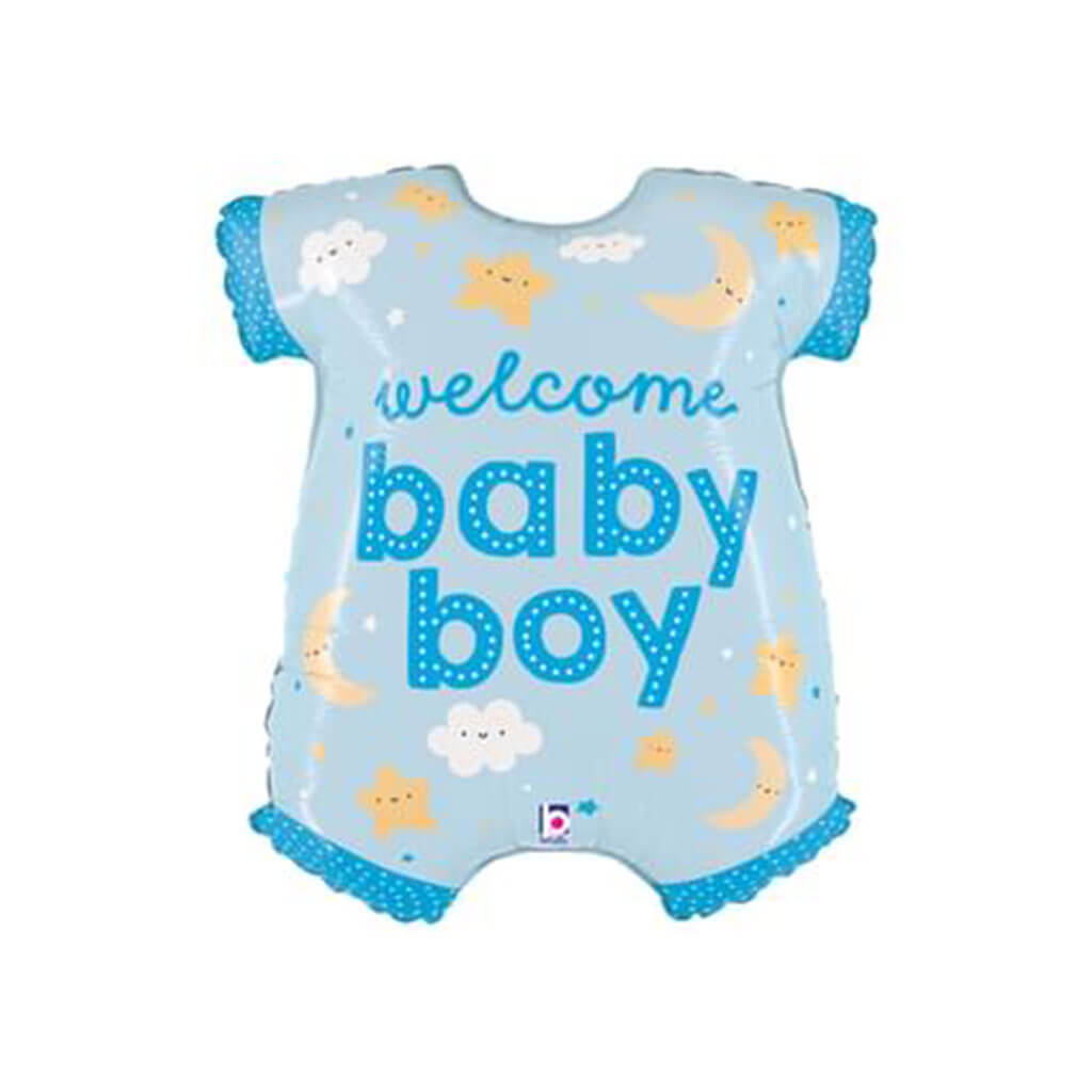 Baby Boy Onesie Shape Foil Balloon, 31in