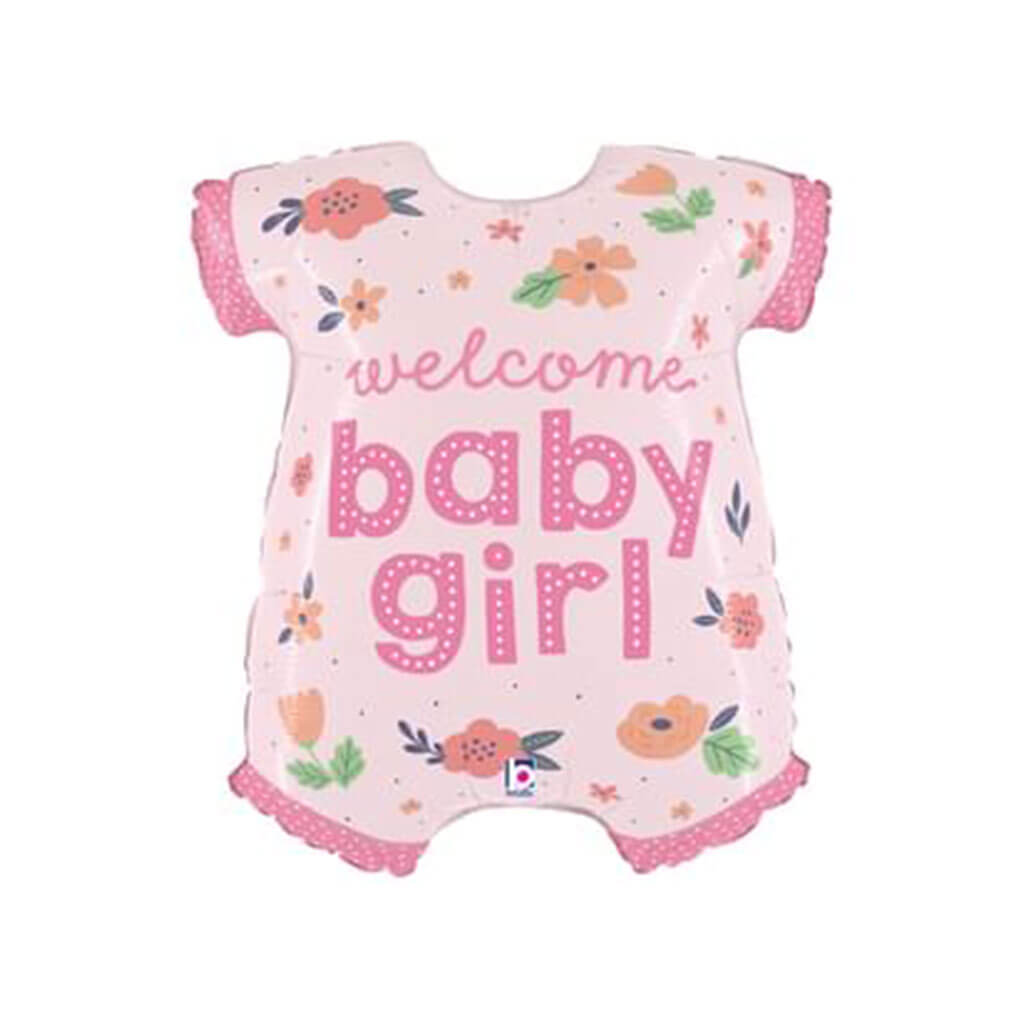 Baby Girl Onesie Shape Foil Balloon, 31in