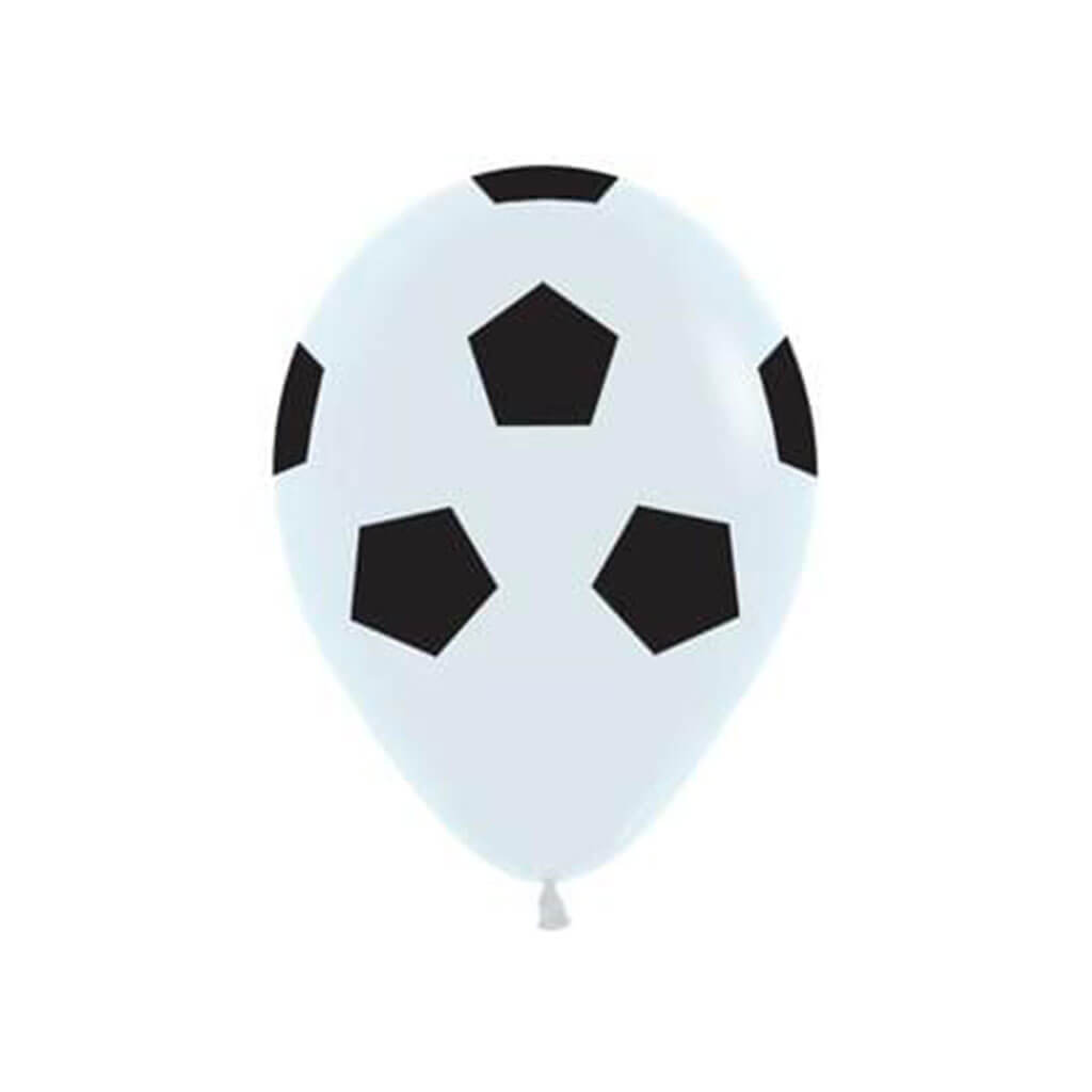 Soccer Ball Around Latex Balloon, 11in