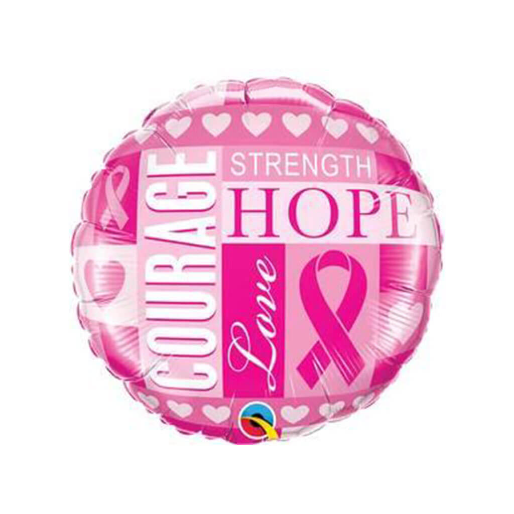 Breast Cancer Inspiration Foil Balloon, 18in