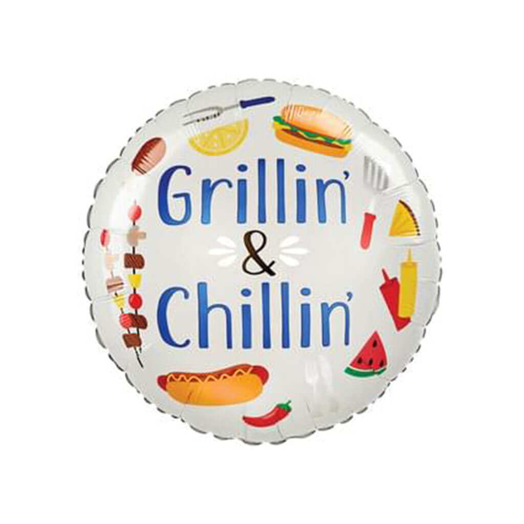 Summer Grilln&#39; Foil Balloon, 18in