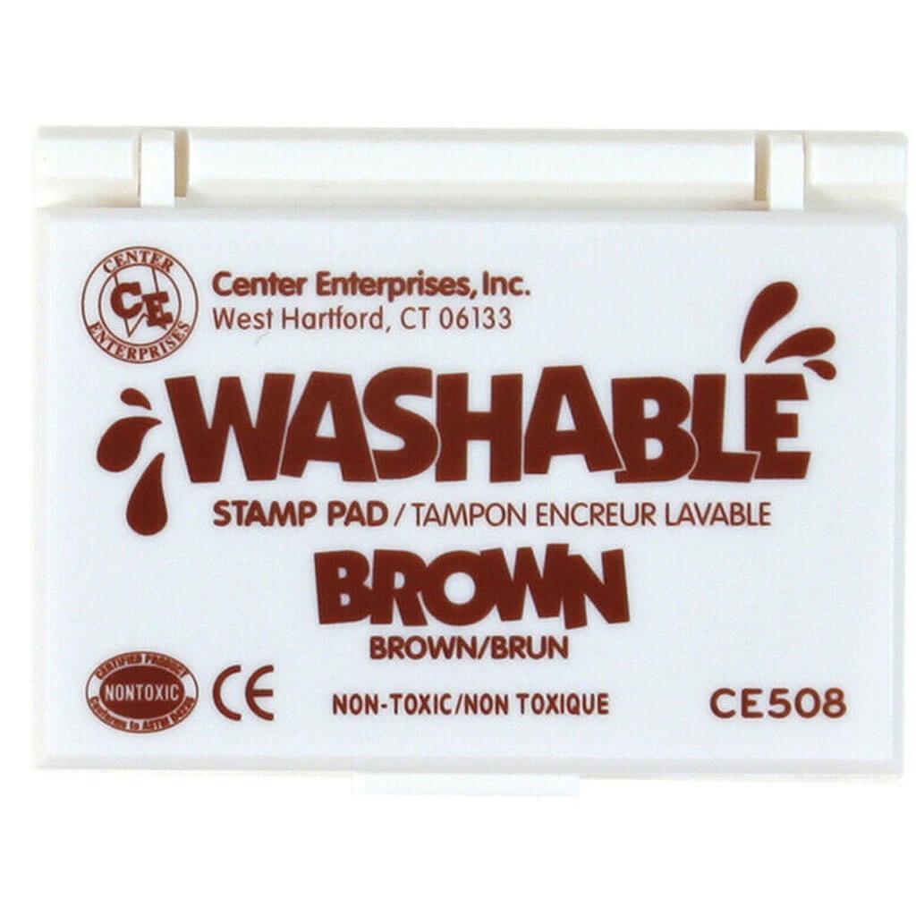 Stamp Pad Washable Brown Brown