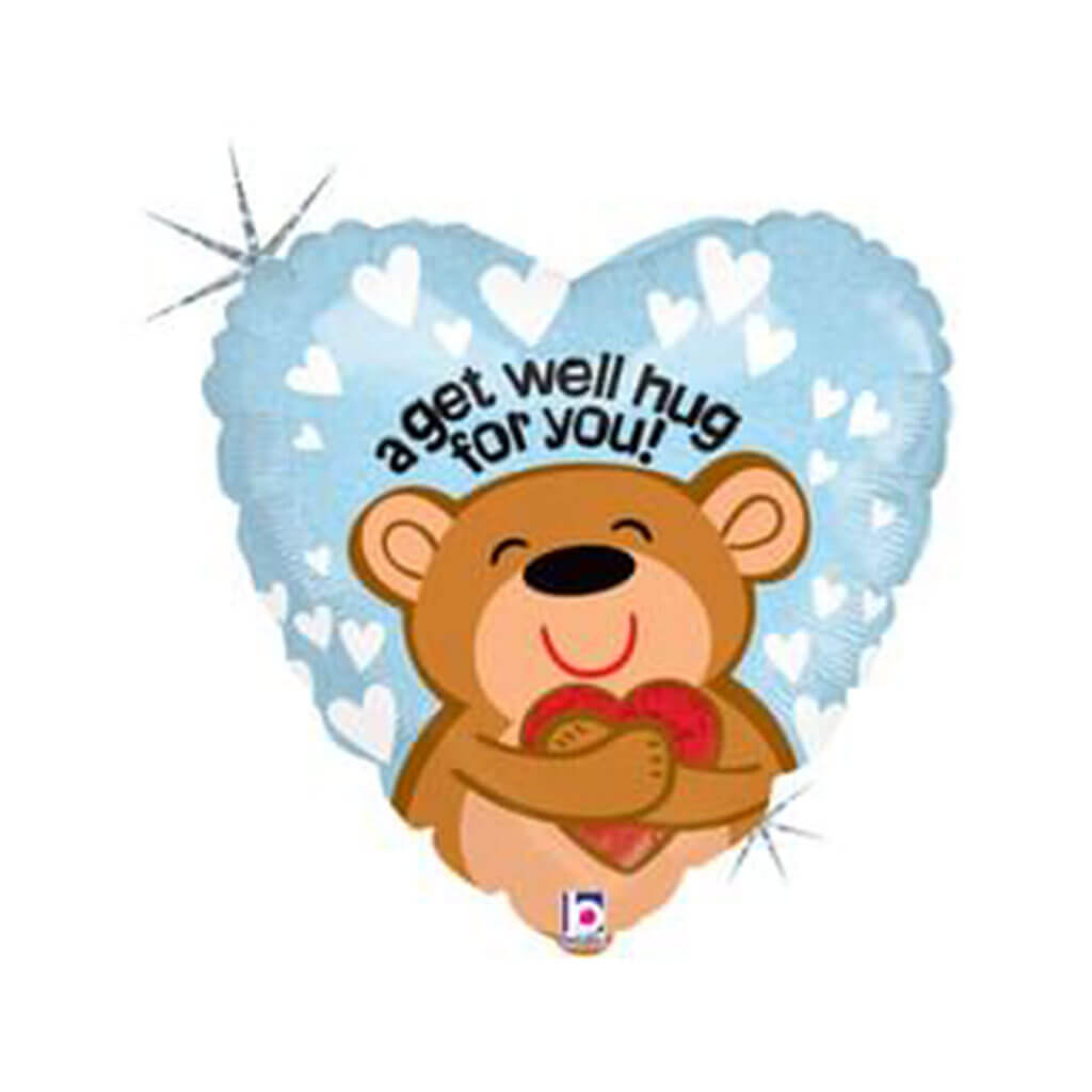 Big Hug Get Well Foil Balloon, 18in