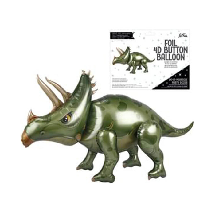 Triceratops Dinosaur 4D Button Air Inflate