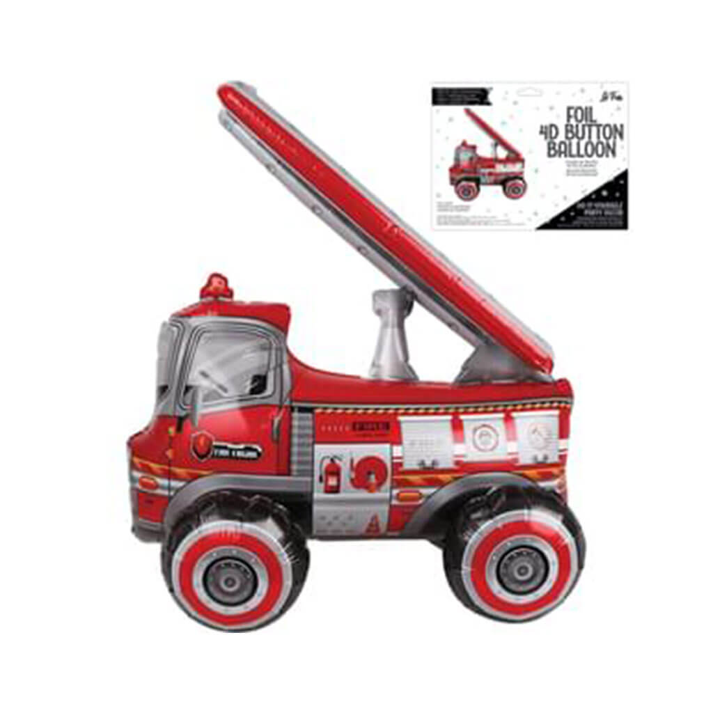 Fire Truck 4D Button Air Inflate