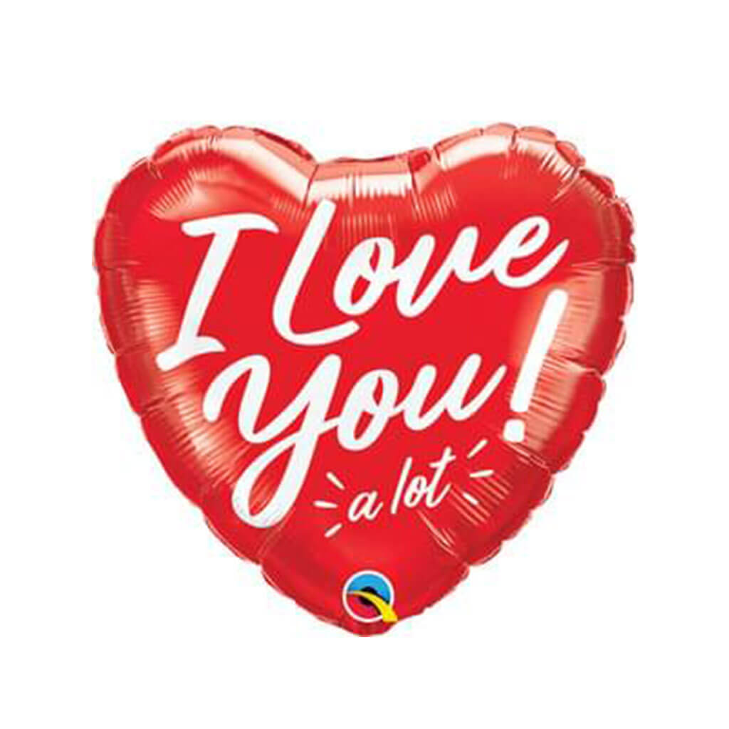 I Love You A Lot Heart Shape Foil Balloon, 18in