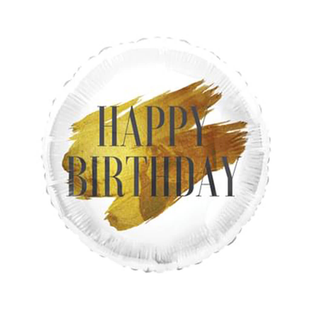 Happy Birthday With Style Foil Balloon, 18in